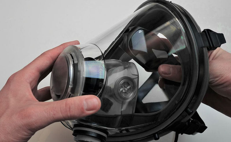 e600 police gas mask spectacle instructions