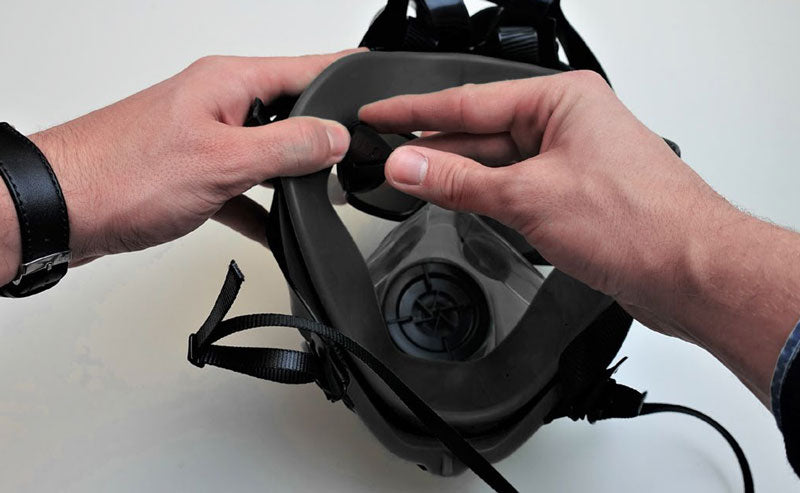 e600 gas mask for tear gas spectacle instructions