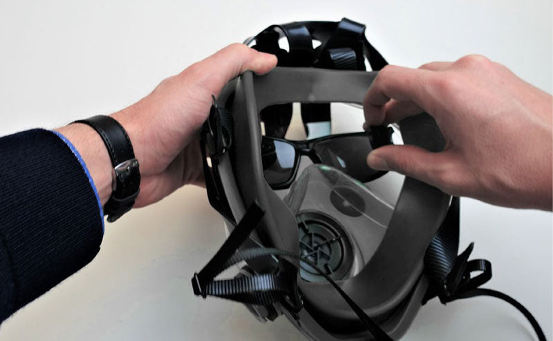 e600 full face gas mask respirator spectacle instructions