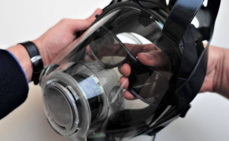 e600 tactical gas mask spectacle instructions