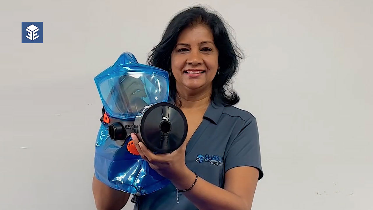 Load video: iEvac® E500 Escape Hood Donning Directions Video