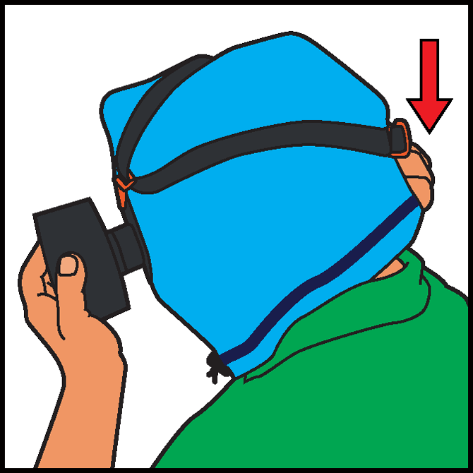 e500 gas mask and hood donning instructions