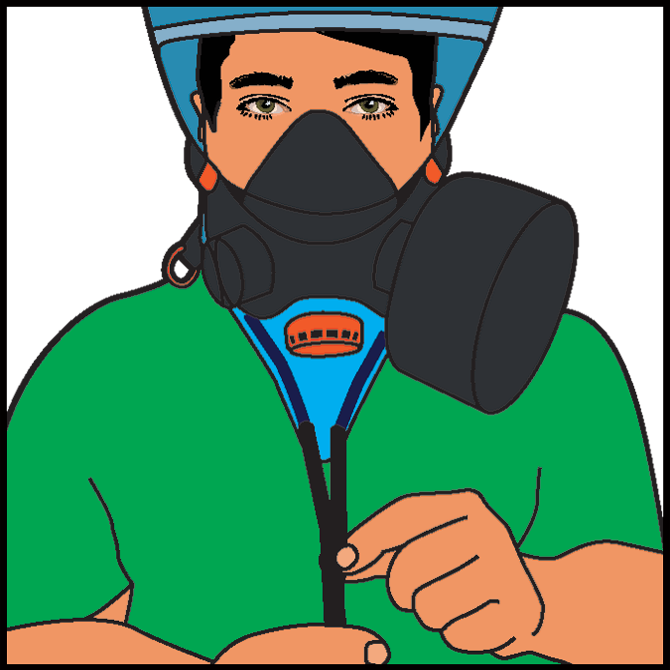 e500 escape hoods donning instructions